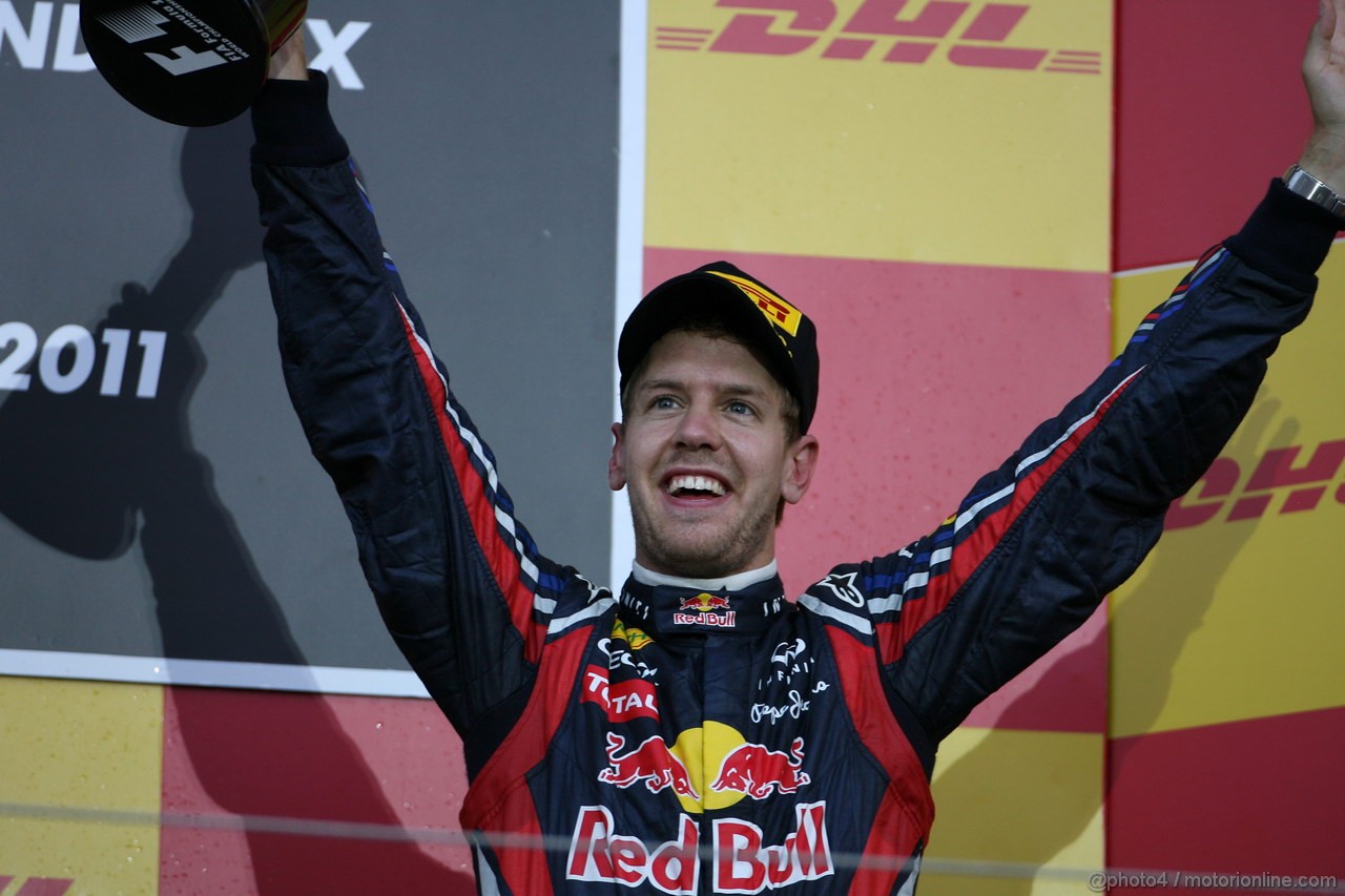 GP GIAPPONE, 09.10.2011- Gara, Sebastian Vettel (GER), World Champion 2011 e terzo in the race