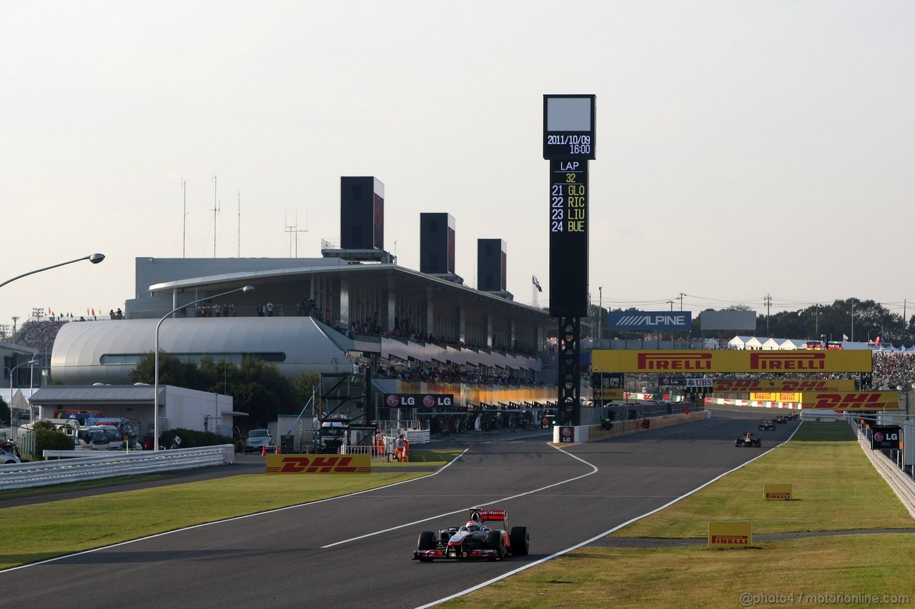 GP GIAPPONE, 09.10.2011- Gara, Jenson Button (GBR), McLaren Mercedes, MP4-26