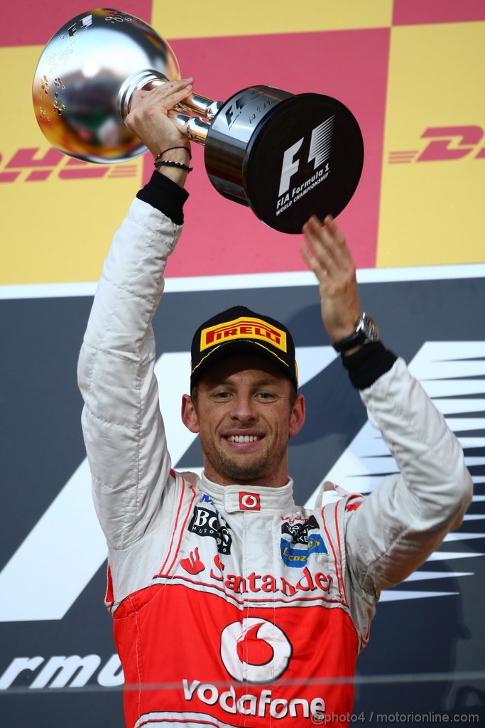 GP GIAPPONE, 09.10.2011- Gara, Jenson Button (GBR), McLaren  Mercedes, MP4-26 vincitore