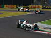 GP GIAPPONE, 09.10.2011- Gara, Michael Schumacher (GER), Mercedes GP Petronas F1 Team, MGP W02 davanti a Paul di Resta (GBR) Force India VJM04 e Adrian Sutil (GER), Force India F1 Team, VJM04