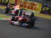 GP GIAPPONE, 09.10.2011- Gara, Fernando Alonso (ESP), Ferrari, F-150 Italia davanti a Mark Webber (AUS), Red Bull Racing, RB7