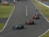 GP GIAPPONE, 09.10.2011- Gara, Nico Rosberg (GER), Mercedes GP Petronas F1 Team, MGP W02 davanti a Jerome D'Ambrosio (BEL), Marussia Virgin Racing VR-02