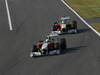GP GIAPPONE, 09.10.2011- Gara, Paul di Resta (GBR) Force India VJM04 davanti a Adrian Sutil (GER), Force India F1 Team, VJM04