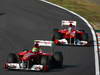 GP GIAPPONE, 09.10.2011- Gara, Felipe Massa (BRA), Ferrari, F-150 Italia davanti a Fernando Alonso (ESP), Ferrari, F-150 Italia