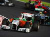 GP GIAPPONE, 09.10.2011- Gara, Adrian Sutil (GER), Force India F1 Team, VJM04 davanti a Nico Rosberg (GER), Mercedes GP Petronas F1 Team, MGP W02 