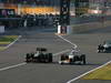 GP GIAPPONE, 09.10.2011- Gara, Vitaly Petrov (RUS), Lotus Renault GP, R31 e Adrian Sutil (GER), Force India F1 Team, VJM04