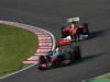 GP GIAPPONE, 09.10.2011- Gara, Lewis Hamilton (GBR), McLaren Mercedes, MP4-26 davanti a Felipe Massa (BRA), Ferrari, F-150 Italia