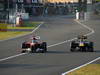 GP GIAPPONE, 09.10.2011- Gara, Fernando Alonso (ESP), Ferrari, F-150 Italia e Sebastian Vettel (GER), Red Bull Racing, RB7