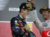 GP GIAPPONE, 09.10.2011- Gara, Sebastian Vettel (GER), World Champion 2011 e terzo in the race e Jenson Button (GBR), McLaren  Mercedes, MP4-26 vincitore 