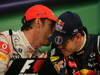 GP GIAPPONE, 09.10.2011- Gara, Conferenza Stampa, Jenson Button (GBR), McLaren  Mercedes, MP4-26 e Sebastian Vettel (GER), Red Bull Racing, RB7 