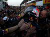 GP GIAPPONE, 09.10.2011- Gara, Sebastian Vettel (GER), Red Bull Racing, RB7 terzo e World F1 Champion