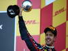 GP GIAPPONE, 09.10.2011- Gara, Sebastian Vettel (GER), Red Bull Racing, RB7 terzo e World F1 Champion