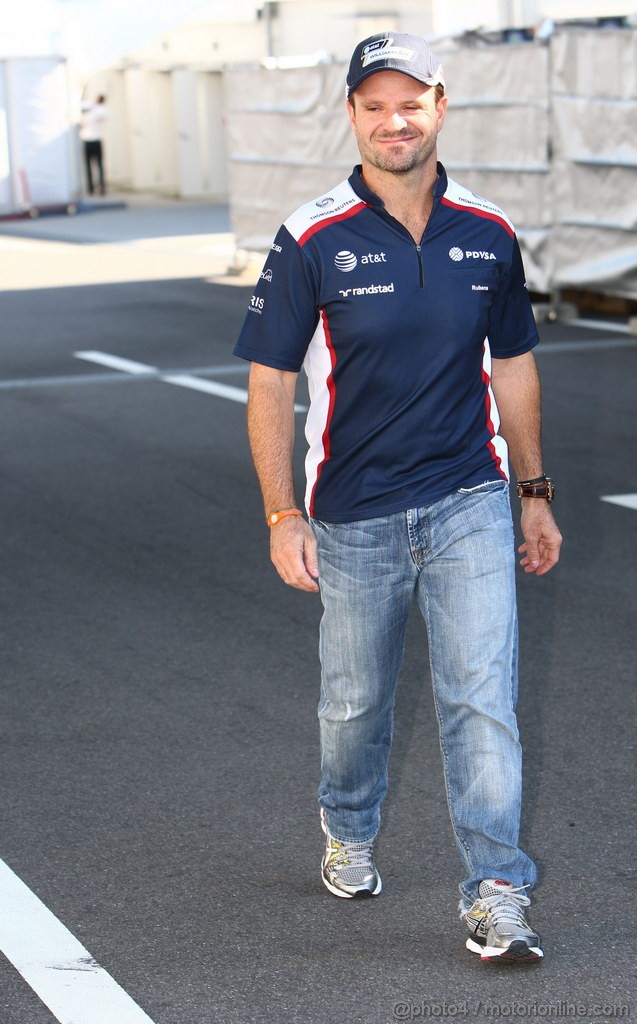 GP GIAPPONE, 06.10.2011- Rubens Barrichello (BRA), Williams FW33 
