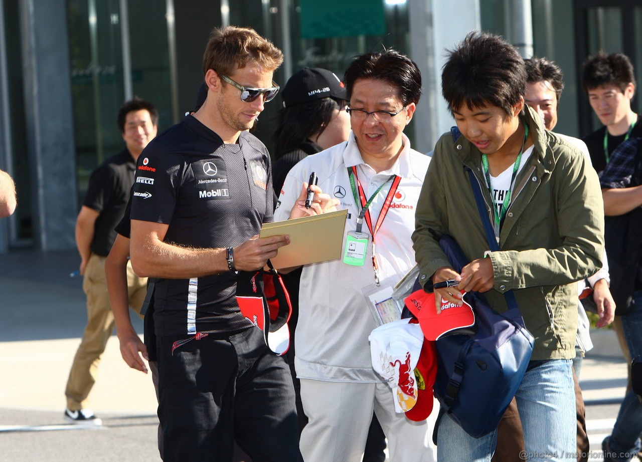 GP GIAPPONE, 06.10.2011- Jenson Button (GBR), McLaren  Mercedes, MP4-26 