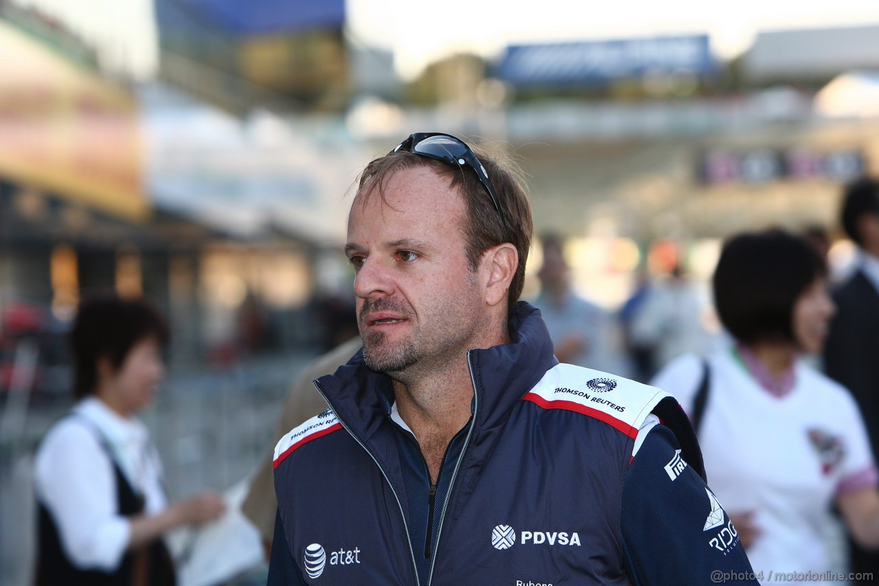 GP GIAPPONE, 06.10.2011- Rubens Barrichello (BRA), Williams FW33 