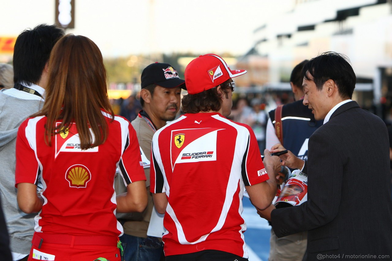GP GIAPPONE, 06.10.2011- Fernando Alonso (ESP), Ferrari, F-150 Italia 