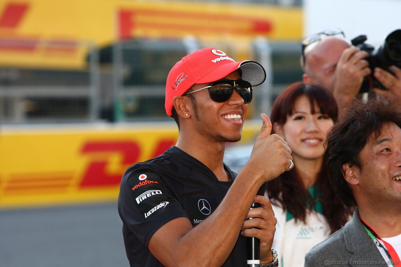 GP GIAPPONE, 06.10.2011- Lewis Hamilton (GBR), McLaren  Mercedes, MP4-26 