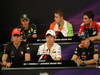 GP GIAPPONE, 06.10.2011- Conferenza Stampa, Heikki Kovalainen (FIN), Team Lotus, TL11, Paul di Resta (GBR) Force India VJM04, Jerome D'Ambrosio (BEL), Marussia Virgin Racing VR-02, Jenson Button (GBR), McLaren Mercedes, MP4-26, Kamui Kobayashi (JAP), Sauber F1 Team C30 e Sebastian Vettel (GER), Red Bull Racing, RB7
