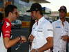 GP GIAPPONE, 06.10.2011- Jerome D'Ambrosio (BEL), Marussia Virgin Racing VR-02, Vitantonio Liuzzi (ITA), HRT Formula One Team e Daniel Ricciardo (AUS), HRT Formula One Team