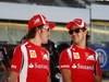 GP GIAPPONE, 06.10.2011- Fernando Alonso (ESP), Ferrari, F-150 Italia e Felipe Massa (BRA), Ferrari, F-150 Italia