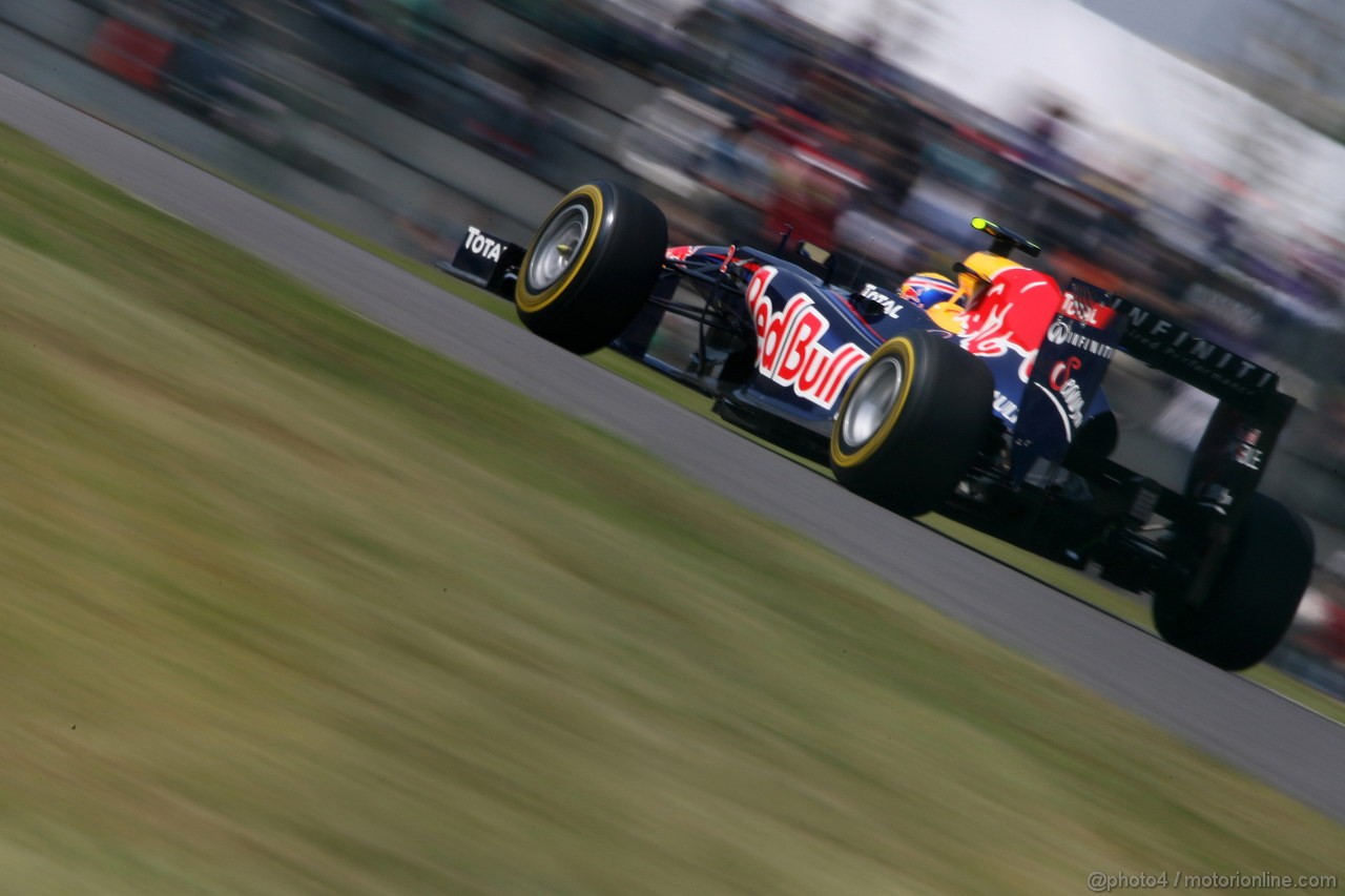 GP GIAPPONE, 08.10.2011- Prove Libere 3, Sabato, Mark Webber (AUS), Red Bull Racing, RB7 