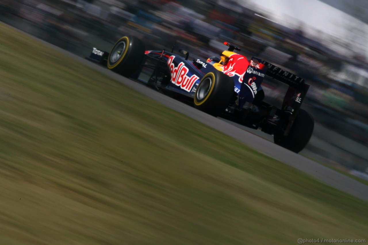 GP GIAPPONE, 08.10.2011- Prove Libere 3, Sabato, Sebastian Vettel (GER), Red Bull Racing, RB7 