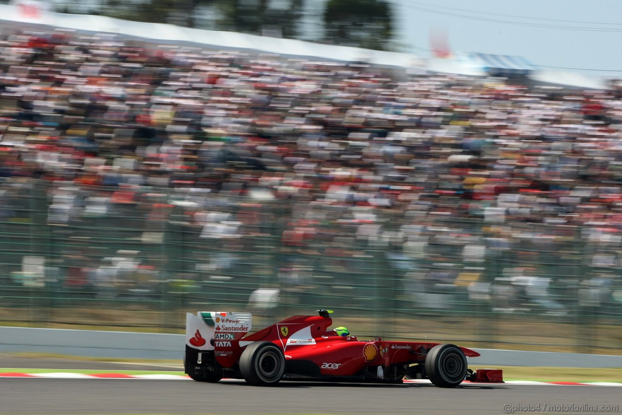 GP GIAPPONE, 08.10.2011- Prove Libere 3, Sabato, Felipe Massa (BRA), Ferrari, F-150 Italia 