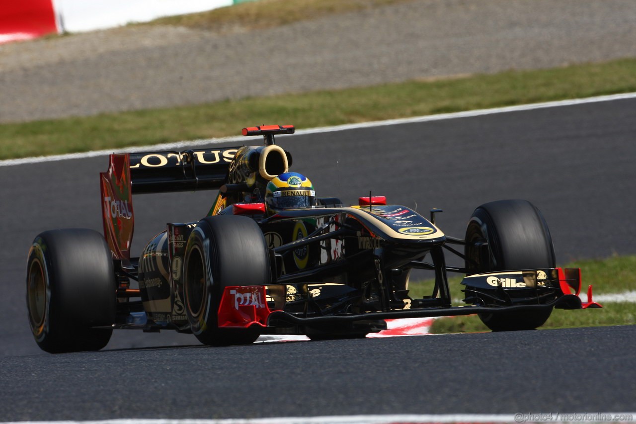 GP GIAPPONE, 08.10.2011- Prove Libere 3, Sabato, Bruno Senna (BRA), Lotus Renault GP R31 