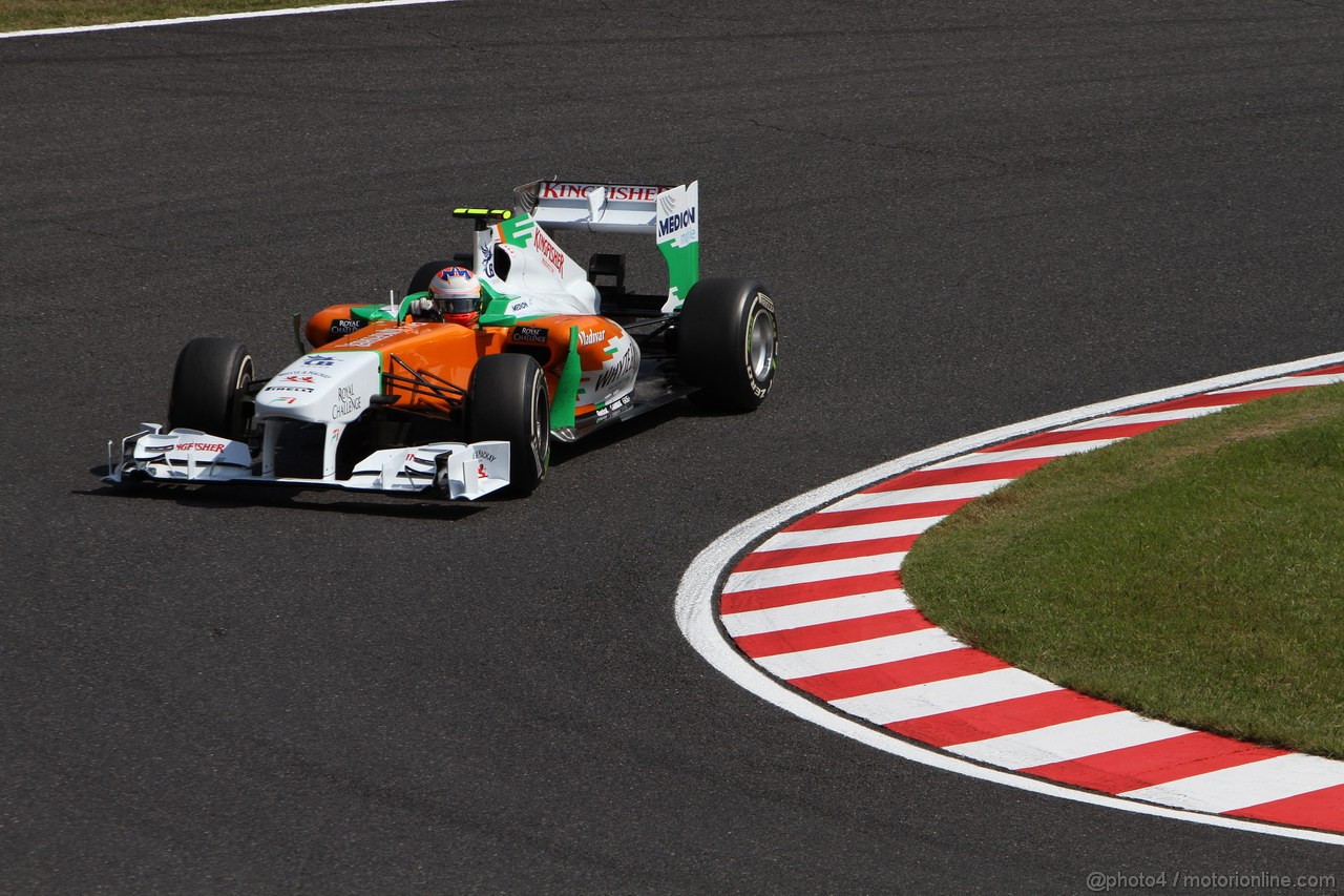 GP GIAPPONE, 08.10.2011- Prove Libere 3, Sabato, Paul di Resta (GBR) Force India VJM04 