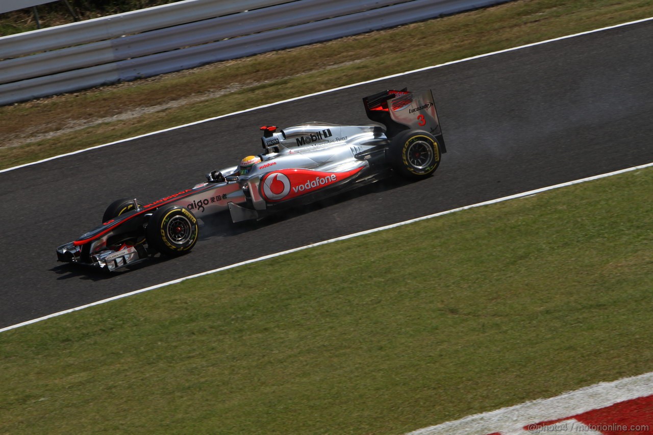 GP GIAPPONE, 08.10.2011- Prove Libere 3, Sabato, Lewis Hamilton (GBR), McLaren Mercedes, MP4-26