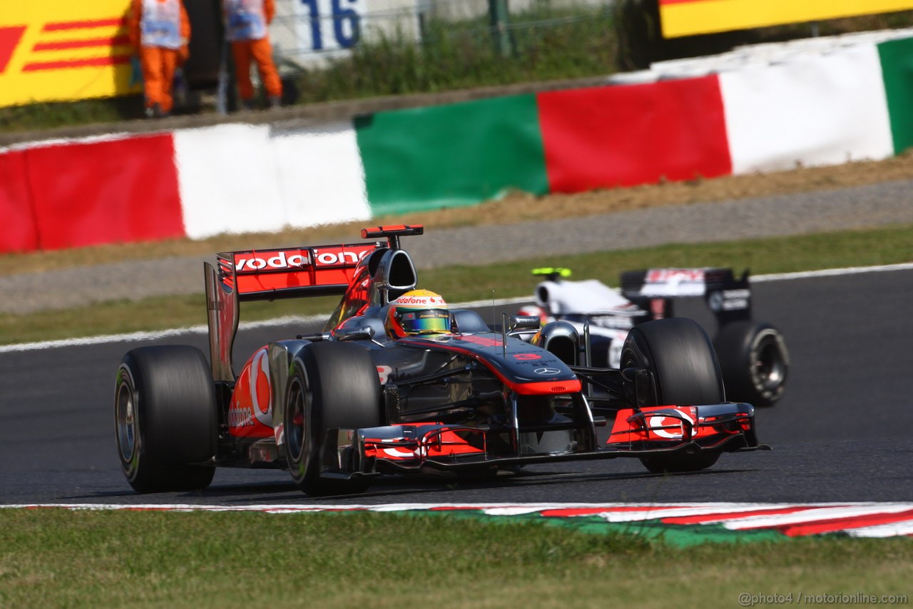 GP GIAPPONE, 08.10.2011- Prove Libere 3, Sabato, Lewis Hamilton (GBR), McLaren  Mercedes, MP4-26 
