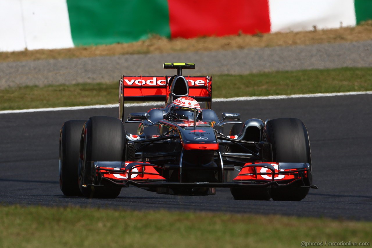 GP GIAPPONE, 08.10.2011- Prove Libere 3, Sabato, Jenson Button (GBR), McLaren  Mercedes, MP4-26 