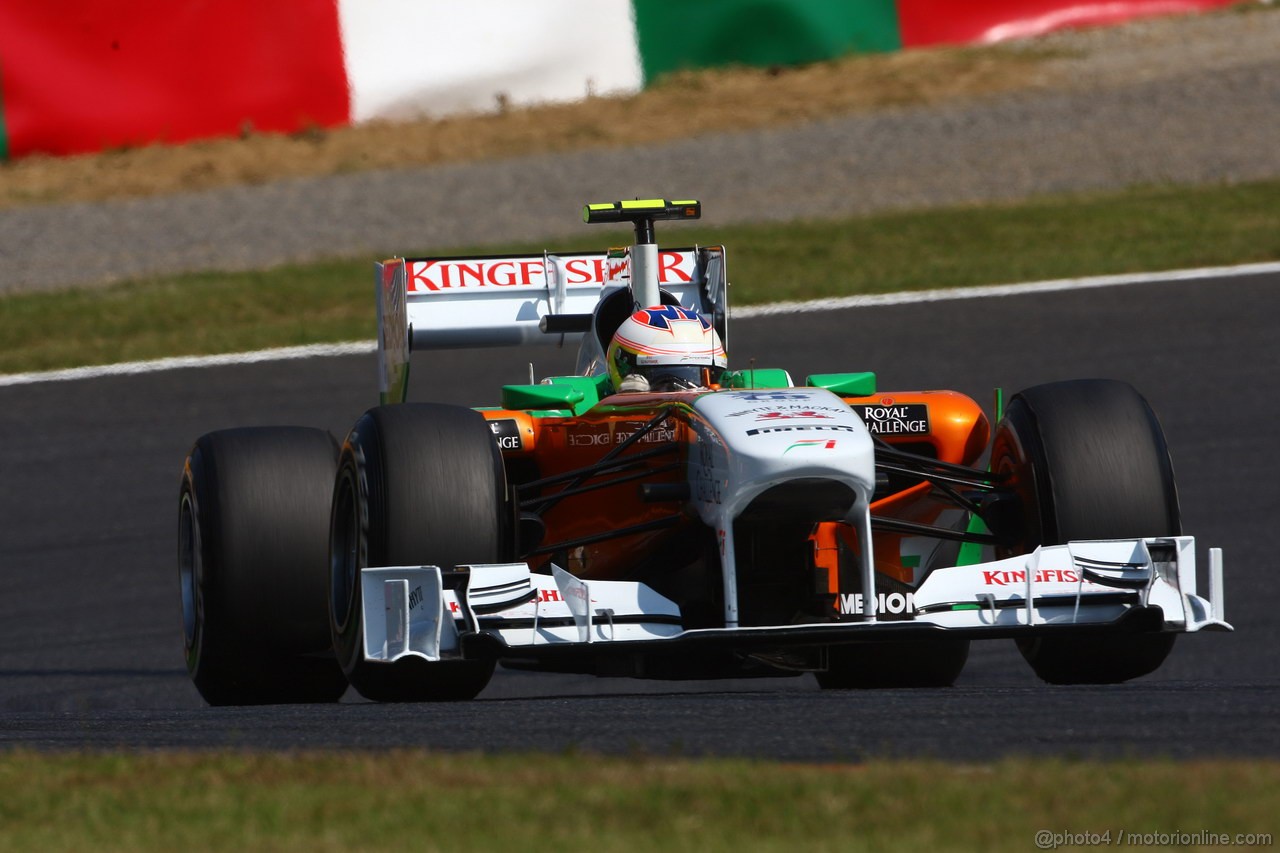 GP GIAPPONE, 08.10.2011- Prove Libere 3, Sabato, Paul di Resta (GBR) Force India VJM04 