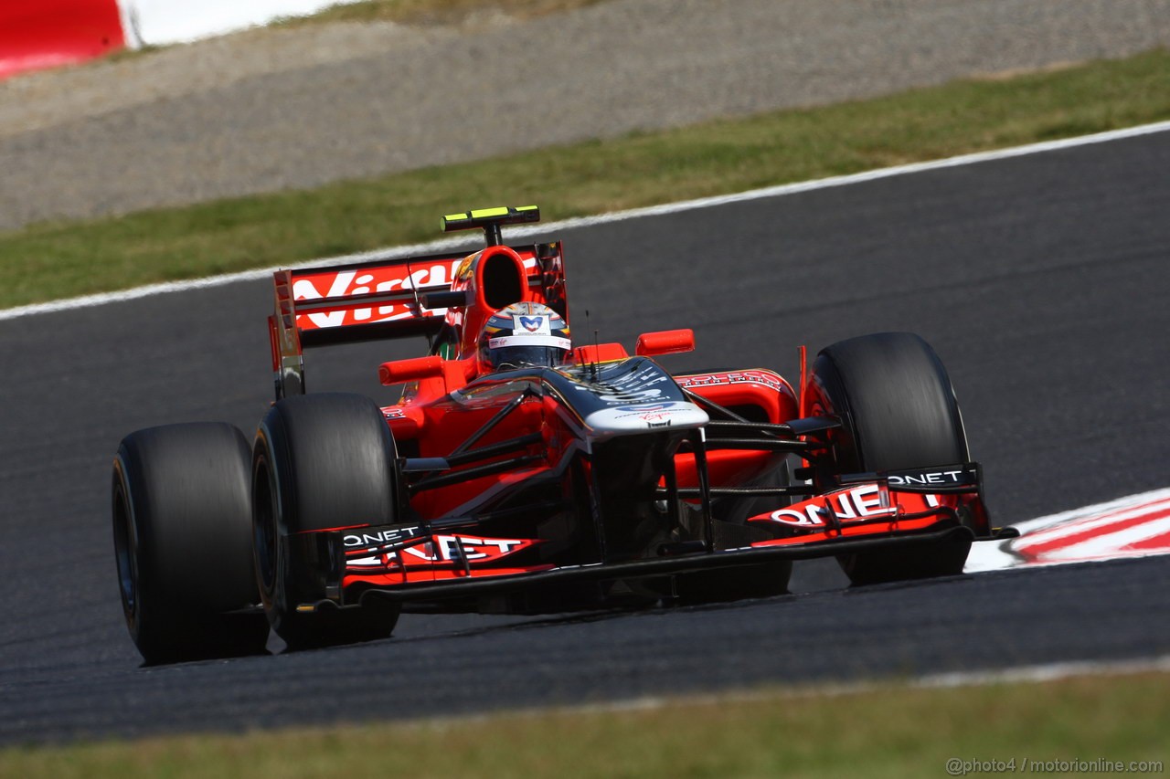 GP GIAPPONE, 08.10.2011- Prove Libere 3, Sabato, Jerome D'Ambrosio (BEL), Marussia Virgin Racing VR-02 