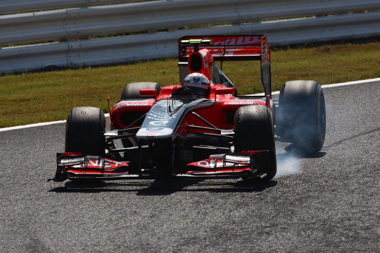 GP GIAPPONE, 08.10.2011- Prove Libere 3, Sabato, Jerome D'Ambrosio (BEL), Marussia Virgin Racing VR-02 