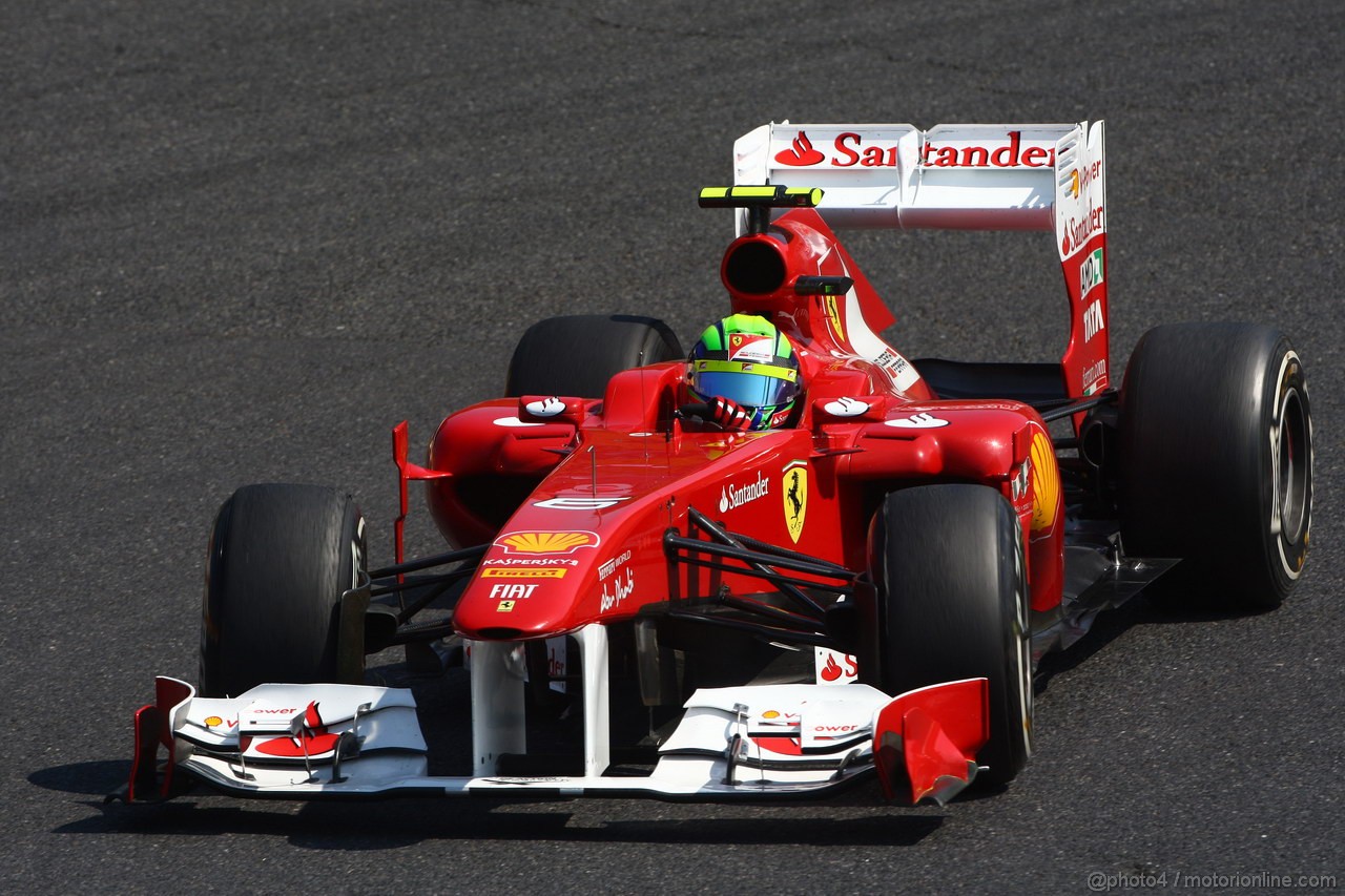 GP GIAPPONE, 08.10.2011- Prove Libere 3, Sabato, Felipe Massa (BRA), Ferrari, F-150 Italia 