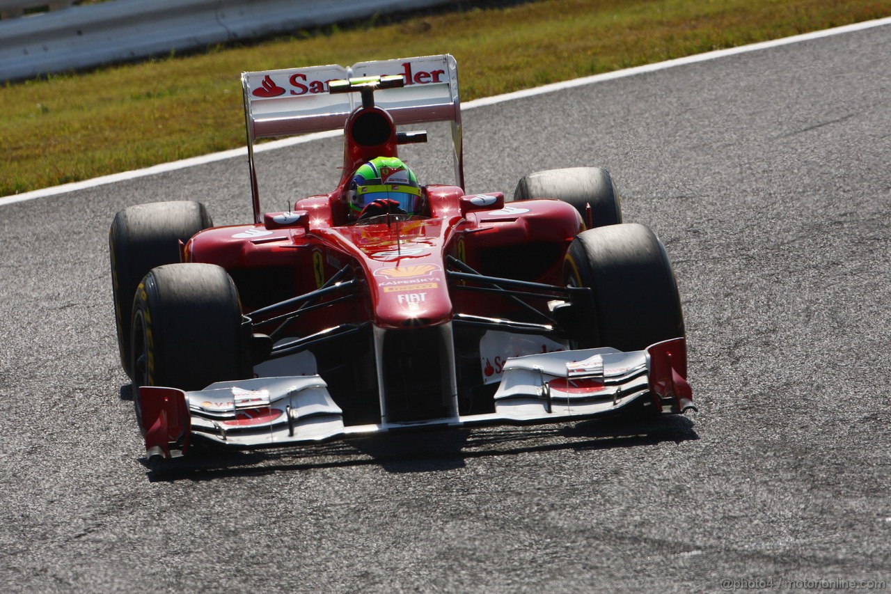 GP GIAPPONE, 08.10.2011- Prove Libere 3, Sabato, Felipe Massa (BRA), Ferrari, F-150 Italia