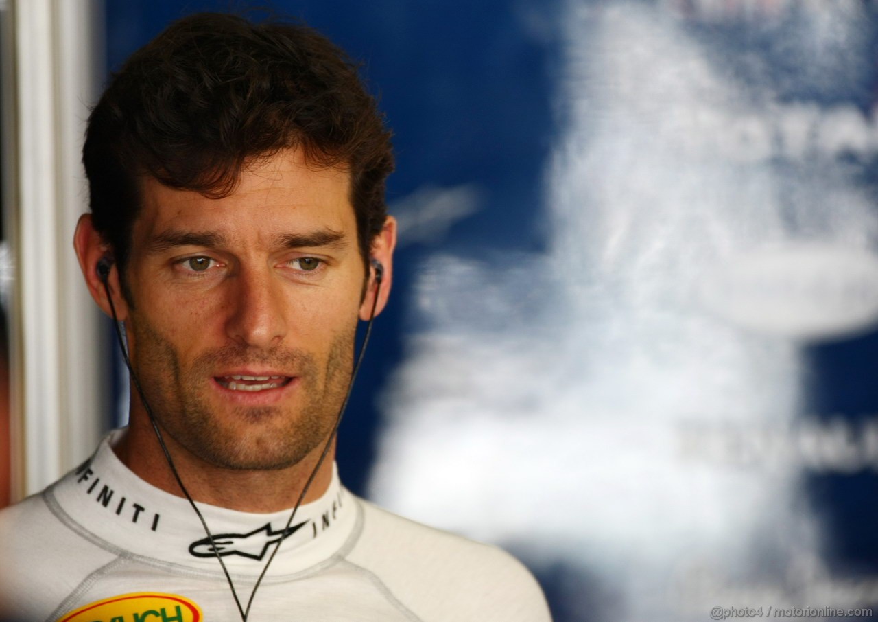 GP GIAPPONE, 08.10.2011- Prove Libere 3, Sabato, Mark Webber (AUS), Red Bull Racing, RB7 