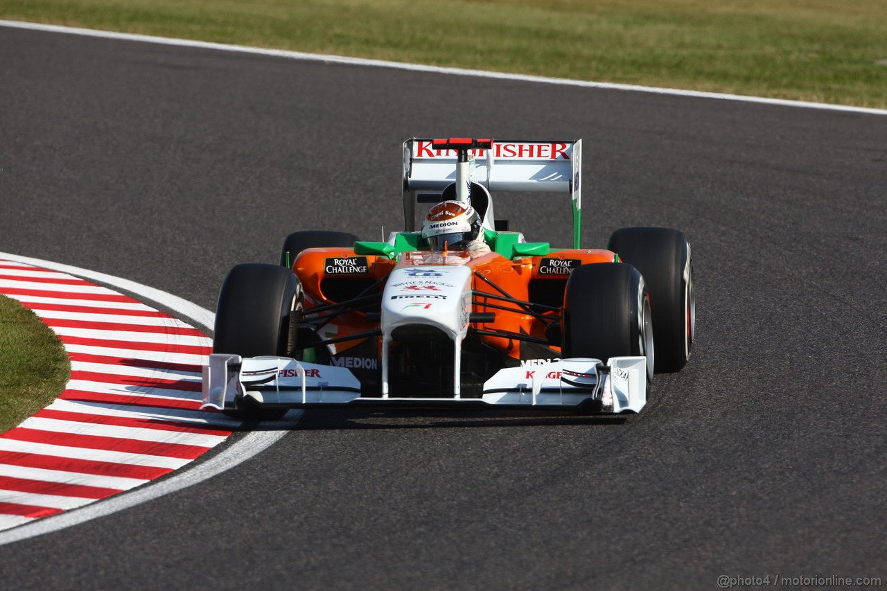 GP GIAPPONE, 08.10.2011- Qualifiche, Adrian Sutil (GER), Force India F1 Team, VJM04