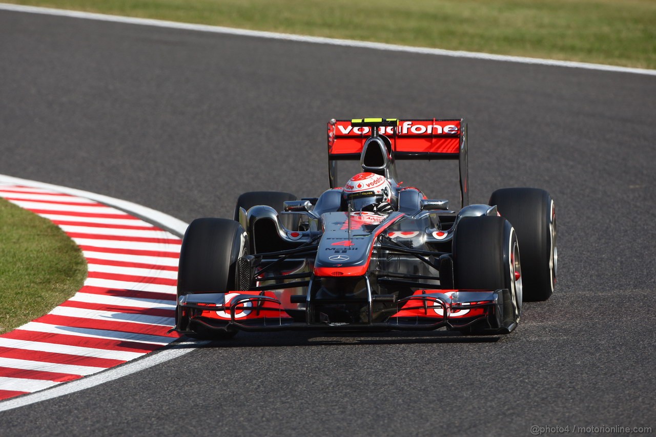 GP GIAPPONE, 08.10.2011- Qualifiche, Jenson Button (GBR), McLaren Mercedes, MP4-26