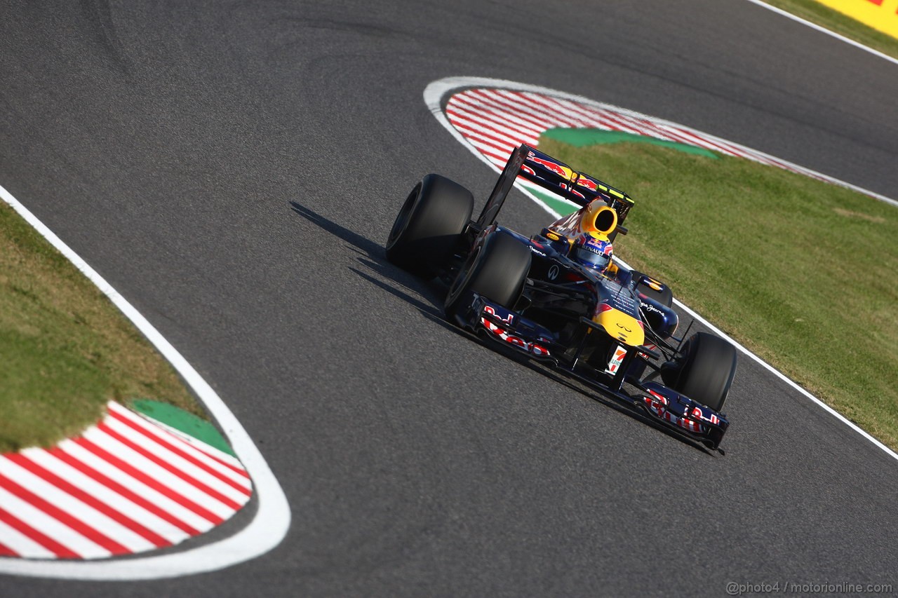 GP GIAPPONE, 08.10.2011- Qualifiche, Mark Webber (AUS), Red Bull Racing, RB7