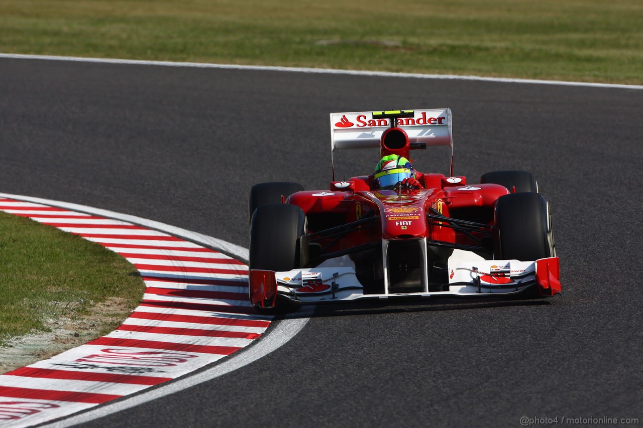 GP GIAPPONE, 08.10.2011- Qualifiche, Felipe Massa (BRA), Ferrari, F-150 Italia 