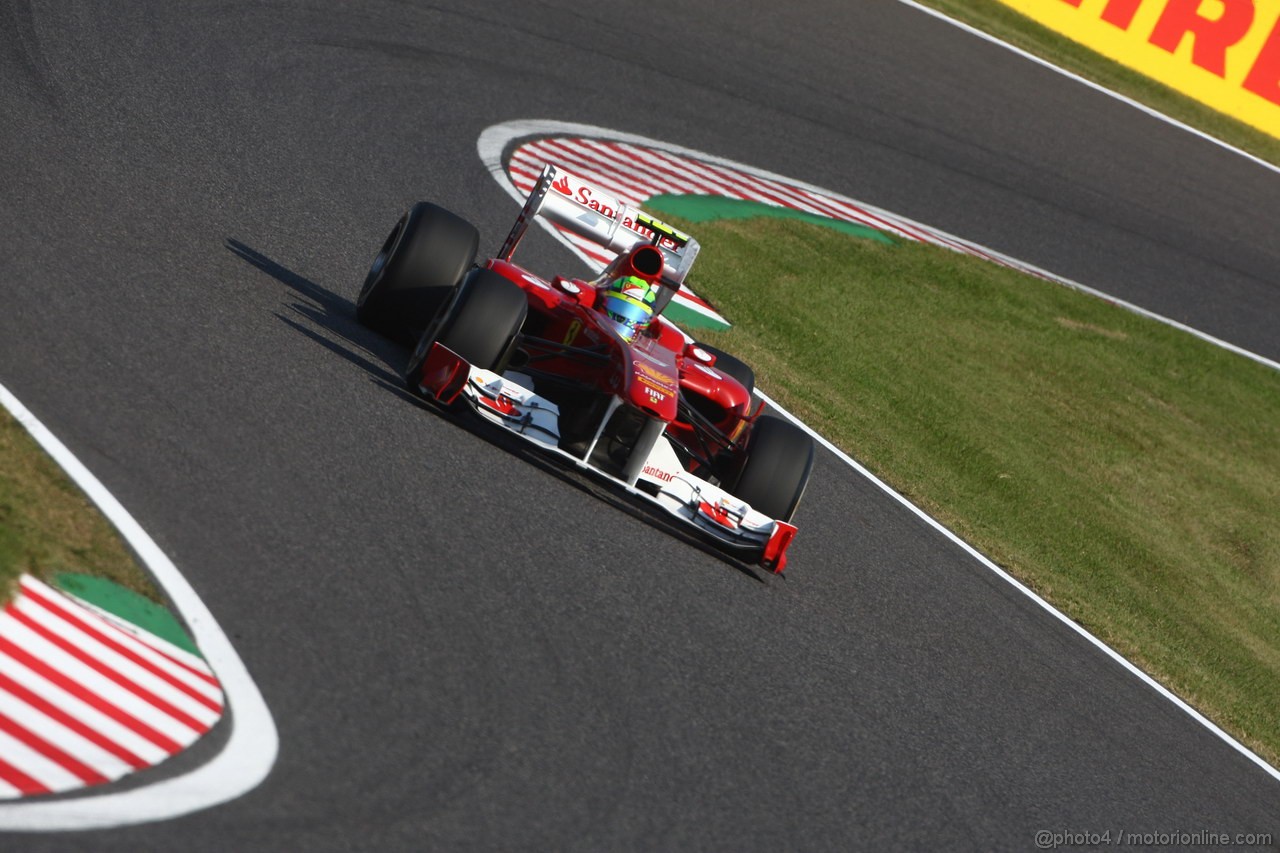 GP GIAPPONE, 08.10.2011- Qualifiche, Felipe Massa (BRA), Ferrari, F-150 Italia 