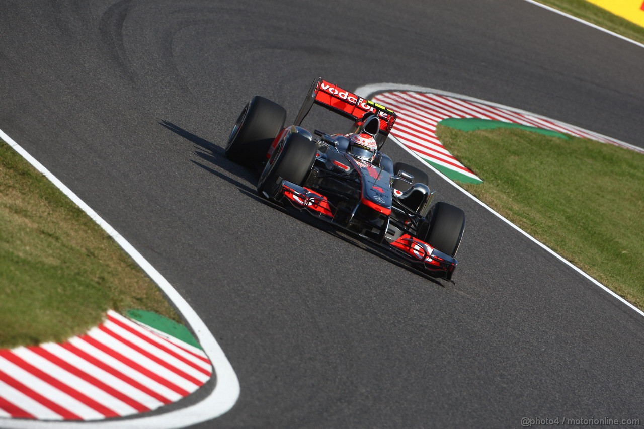 GP GIAPPONE, 08.10.2011- Qualifiche, Jenson Button (GBR), McLaren Mercedes, MP4-26