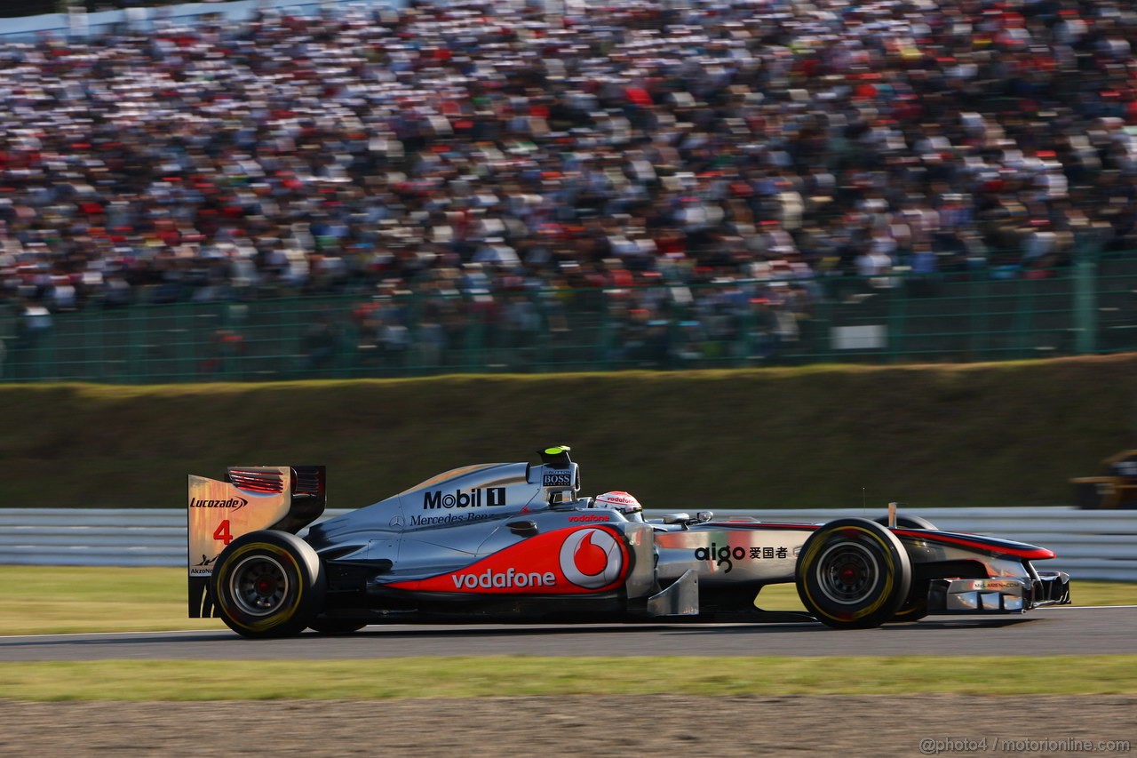GP GIAPPONE, 08.10.2011- Qualifiche, Jenson Button (GBR), McLaren Mercedes, MP4-26