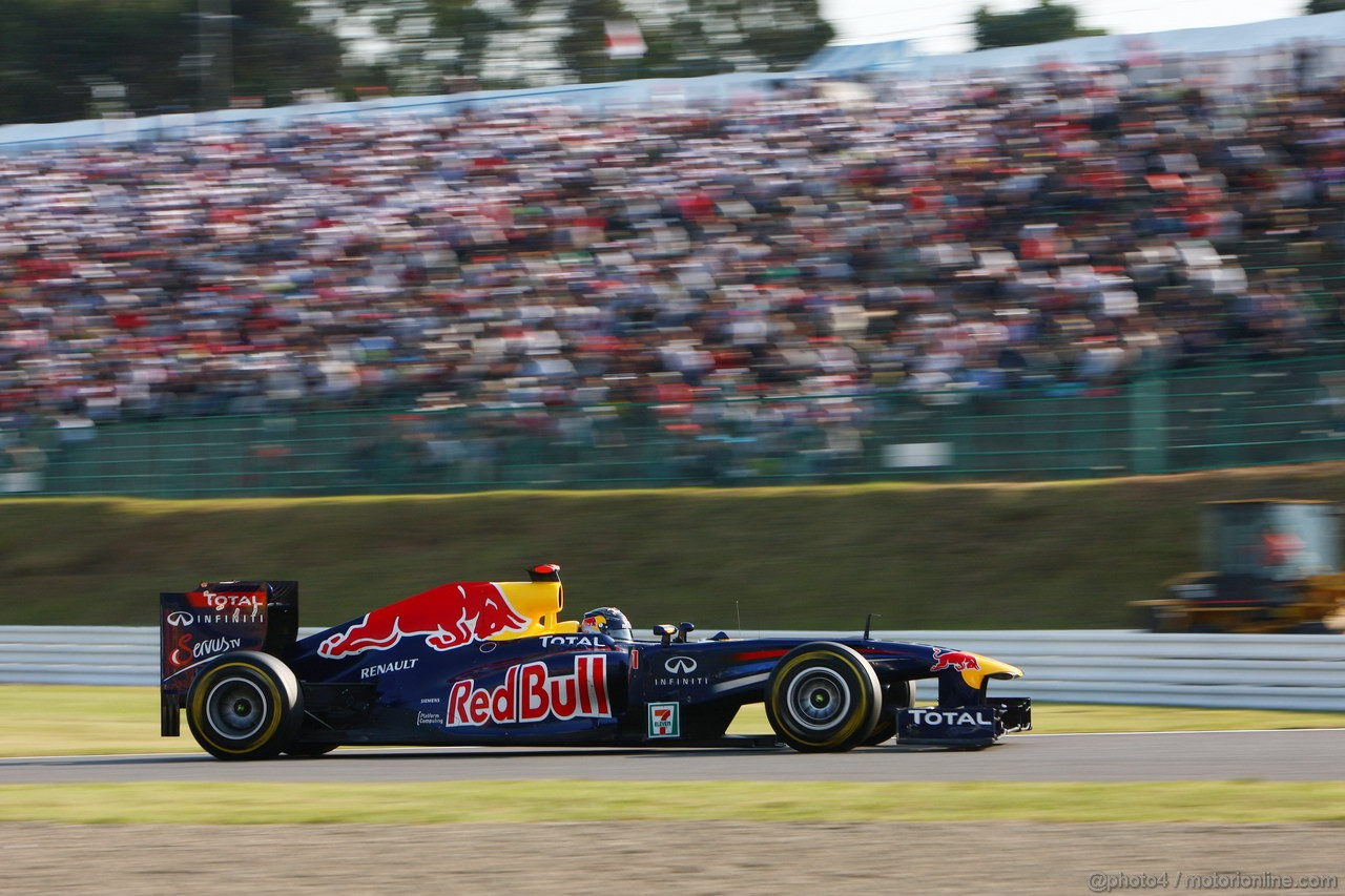 GP GIAPPONE, 08.10.2011- Qualifiche, Sebastian Vettel (GER), Red Bull Racing, RB7 