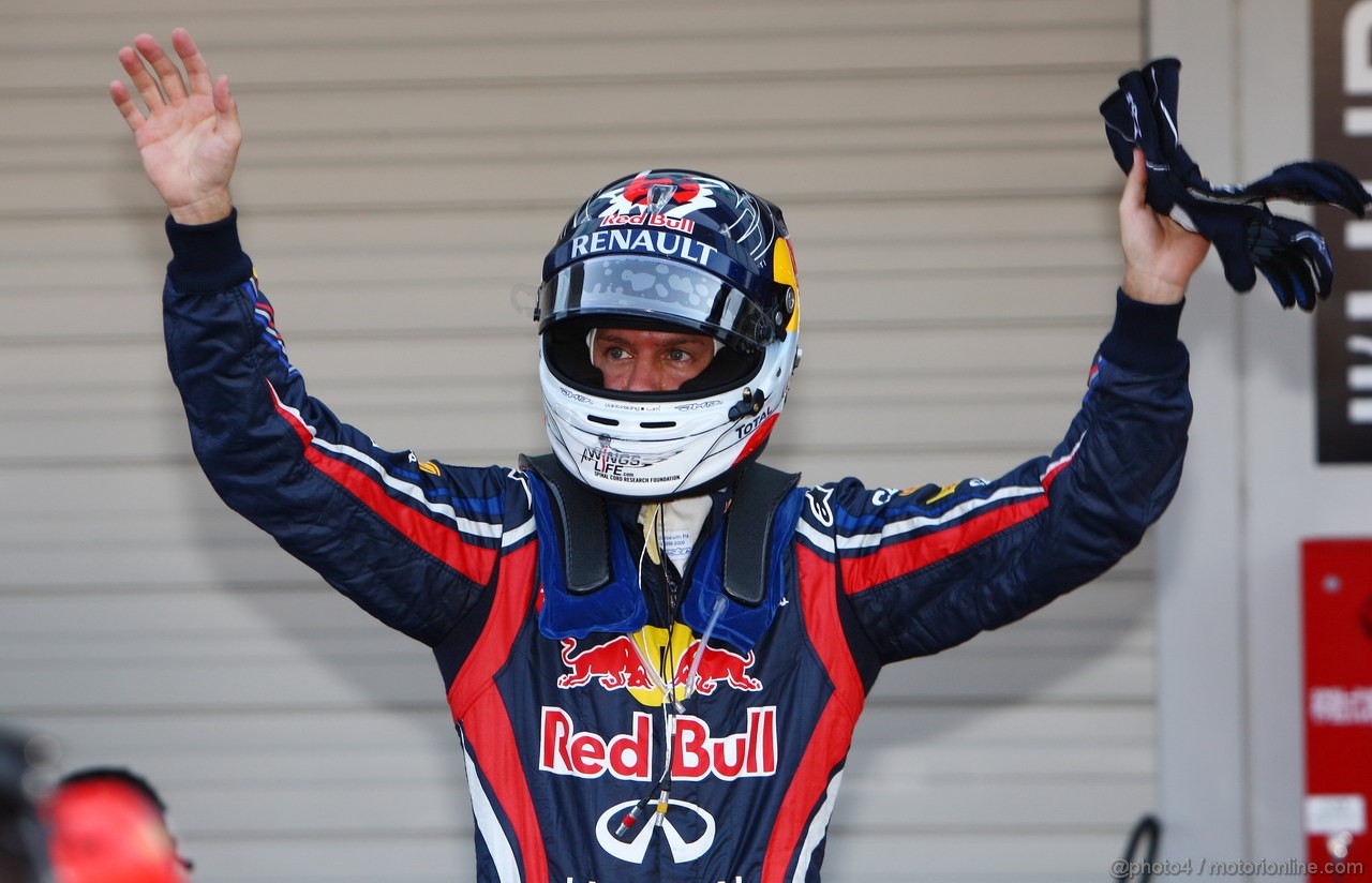 GP GIAPPONE, 08.10.2011- Qualifiche, Sebastian Vettel (GER), Red Bull Racing, RB7 pole position