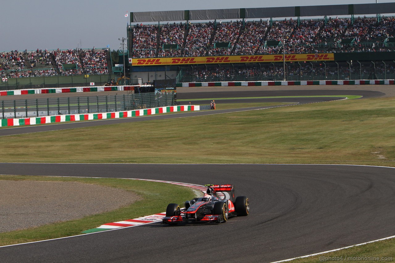 GP GIAPPONE, 08.10.2011- Qualifiche, Jenson Button (GBR), McLaren  Mercedes, MP4-26 