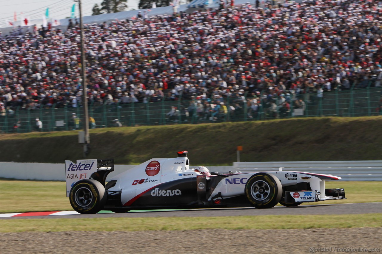 GP GIAPPONE, 08.10.2011- Qualifiche, Kamui Kobayashi (JAP), Sauber F1 Team C30