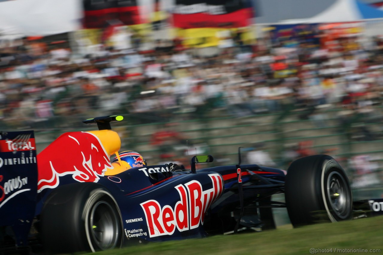 GP GIAPPONE, 08.10.2011- Qualifiche, Mark Webber (AUS), Red Bull Racing, RB7 